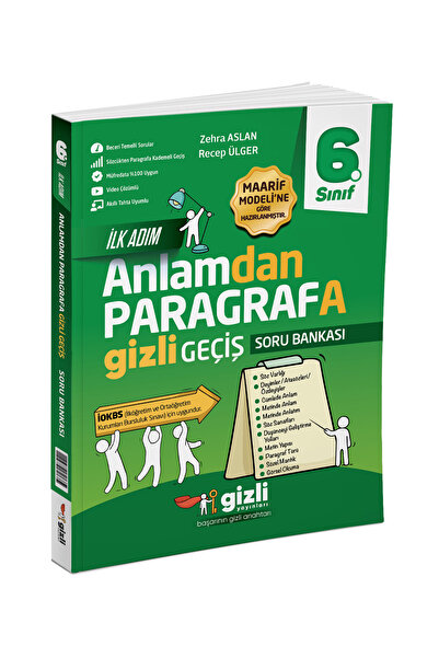 Gizli Yayınları 6. Sınıf Anlamdan Paragrafa Gizli Geçiş