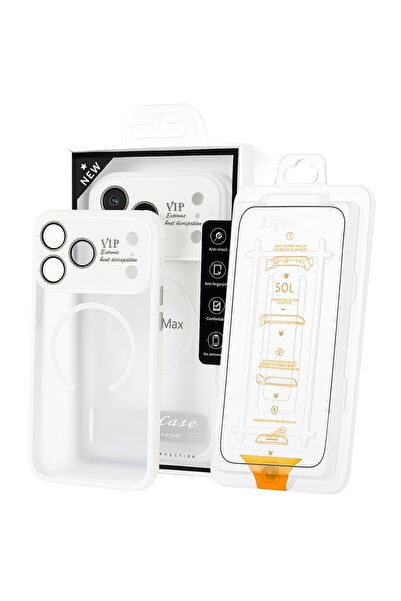 OEM Set Husa Premium MagSafe pentru iPhone 17 Pro + Folie Sticla protectie 9H...