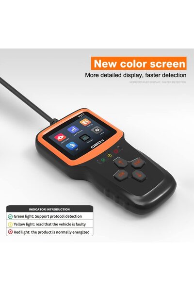Axeloni V317 Car Diagnostic Tester, ®, CAN, OBD II/EOBD Diagnostic Tool, Black