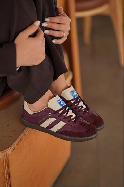 SOLAZER Women's White Orthopedic Sole Line Detailed Casual Sneaker 057