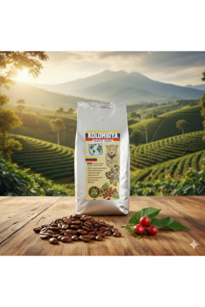 Kahve Dünyası 1 كجم نواة كولومبية محمصة