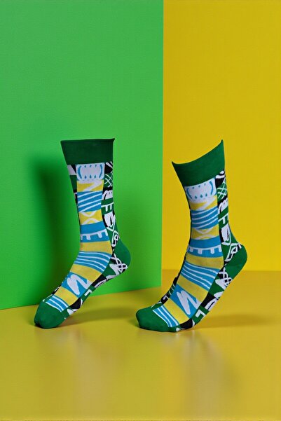 MRHERO جوارب مفردة للجنسين متعددة الألوان بشعار أفريقي، جوارب ملونة