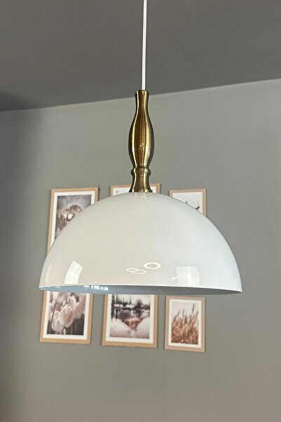 Bamyum Yimpi Beyaz Avize Eskitme Biblo Başlık Tekli Sarkıt Salon Mutfak Kuafö...