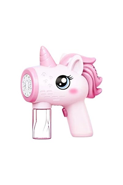 Joynix Jucărie cu baloane de săpun cu rezervor de soluție, model unicorn - roz