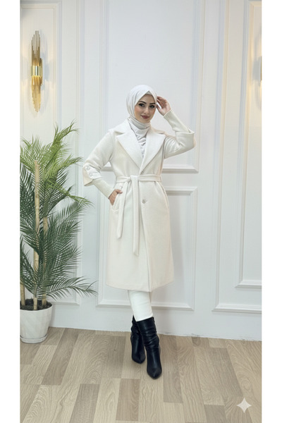 Tebrikler tekstil νέο σεζόν γυναικείο χειμερινό μίντι παλτό μοντέλο G3446