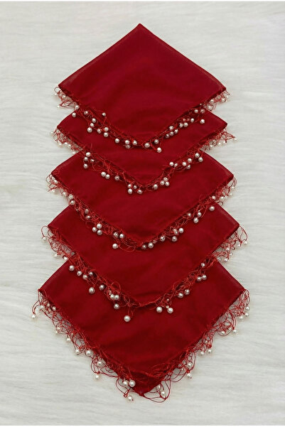 ZEYMERADE منديل العريس من الشيفون الأحمر، هدية لحفلات الزفاف ووصيفة العروس وا...