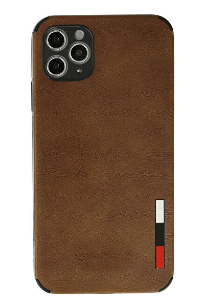 NewFace Rdbydn iPhone 11 Pro Max Case Loop Leather Silicone (183153) - Brown