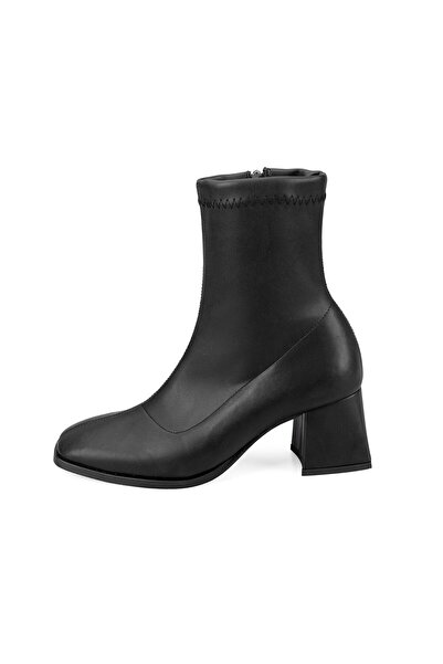 Desa Dikra Μαύρες γυναικείες μπότες με τακούνι