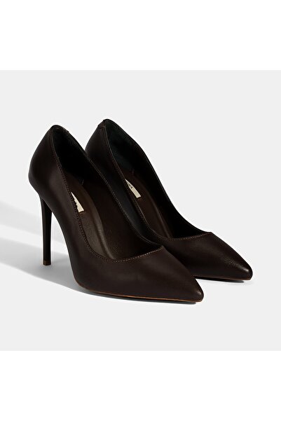 Desa Women's Brown Leather Stiletto