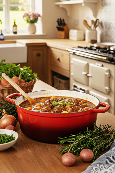 Carl Schmidt Sohn Enameled cast iron pot with lid, 7.7L – Carl Schmidt Sohn 075248, oven/induction, 36x27.8 cm