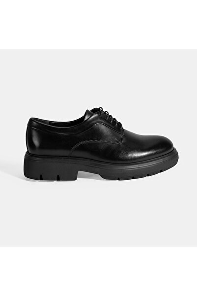 Desa Men's Black Laced Leather Classic Shoes