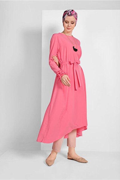 TRENDTESETTÜR Women's Coral Sleeve Ruffle Tunic 11715