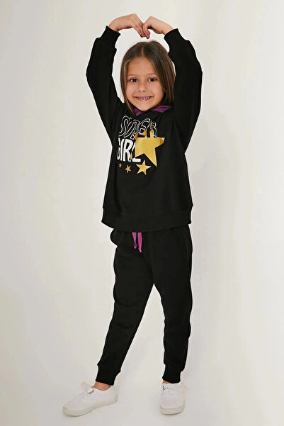 Rolypoly Girl's tracksuit - black