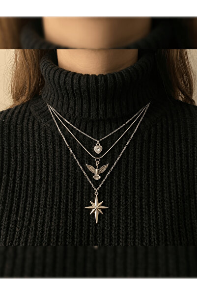 PURE BERRY ANKA-ZİRKON-KUZEY YILDIZI LUX 3'LÜ SET KARARMAZ SOLMAZ PASLANMAZ K...