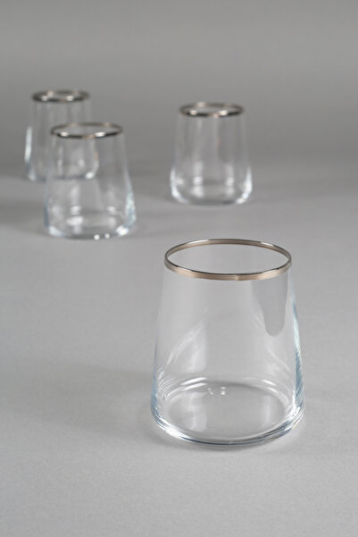Rakle Avantgarde Platinum Set of 4 Water Glasses 420 Cc