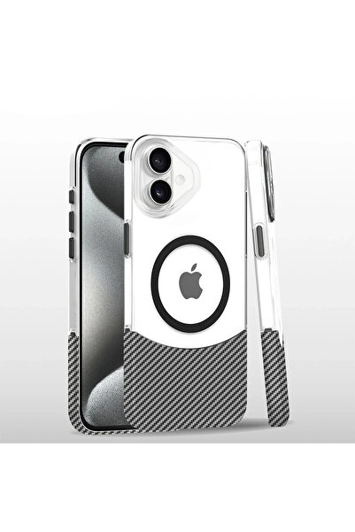 Joko غطاء آيفون 16 كاربون بازل ماج سيف من RDBYDN (145416) - أبيض