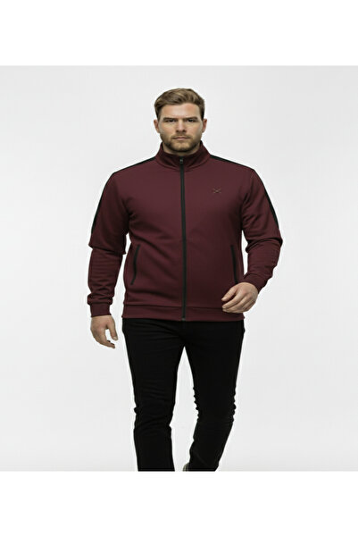 montecarlo Plus Size Zippered Long Sleeve Sweatshirt