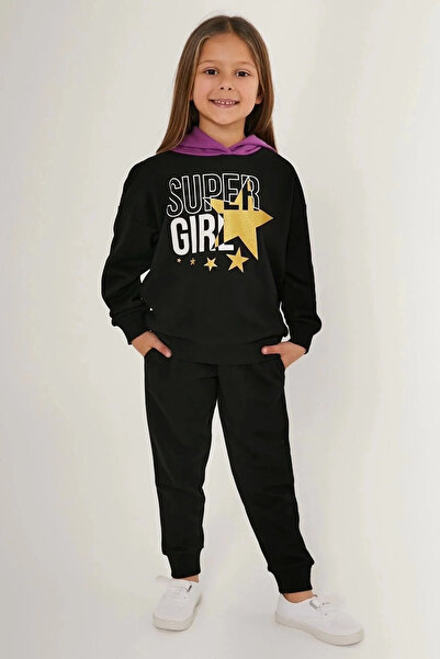 Rolypoly Girl's tracksuit - black