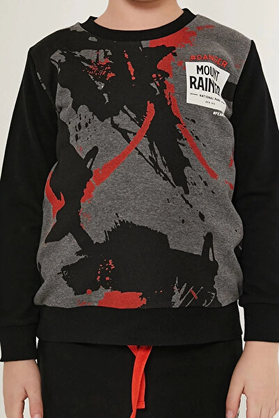 Rolypoly Σετ φόρμας για αγόρι Mount Mainter Γκρι Μαύρο Μπλε