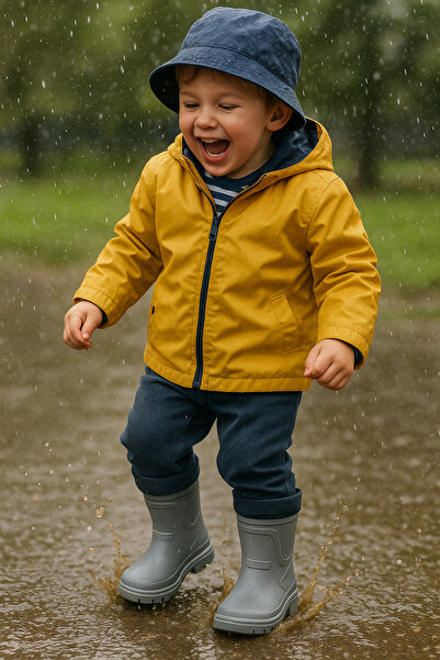 OUTLET41 ÇOCUK YAĞMUR GEÇİRMEZ İÇİ TÜYLÜ ÇİZME