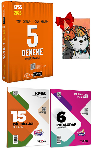 Pegem Akademi Yayıncılık 2026 KPSS Genel Yetenek Genel Kültür Tamamı Çözümlü ...