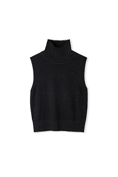 İpekyol Turtleneck Hotfix Printed Knitwear