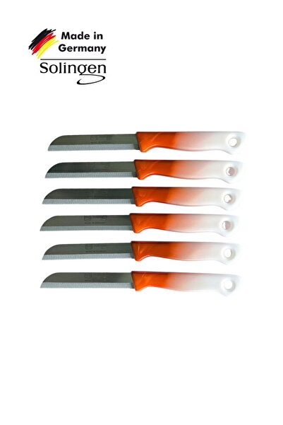 Solingen 6’lı Tırtıklı Ağız Büyük Geçişli Bakır Meyve Bıçağı 1010