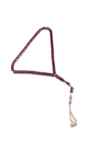 Burhan Sağlam Kesim 11x7 mm Gümüş İşlemeli Kesme Sıkma Gümüş Püsküllü Tesbih