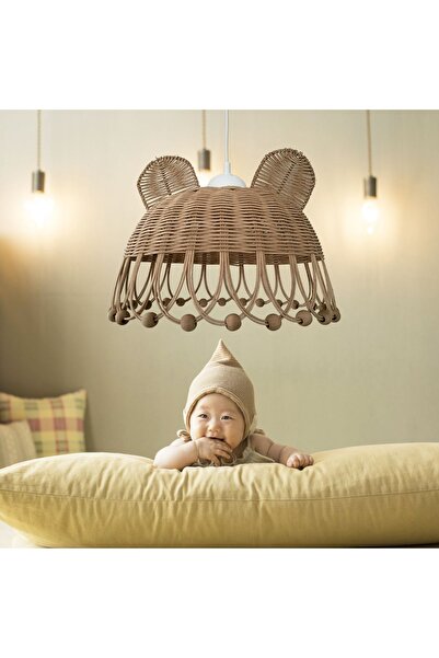 Belkıs Rattan Rattan, Bambu, Hasır Sarkıt Avize Tavşan, Ayı Kulak Çocuk Odası...