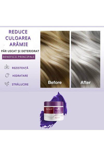 Karseell Karseell Professional Set: Purple Treatment Mask & Shampoo – Neutralizes Yellow Tones and