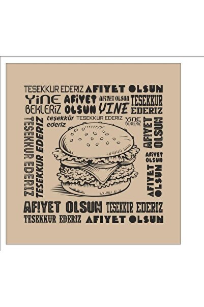 ambalajtoptancısı Ithal Şamua Hamburger Kağıdı 15.5 X 15 Cm 1.000 Adetli