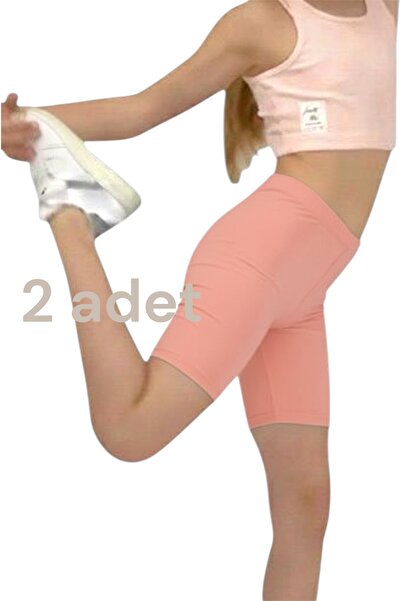 TAMGÜN Kız Çocuk Kısa Tayt Şort – Pamuklu Likralı Spor Voleybol Günlük Etek A...