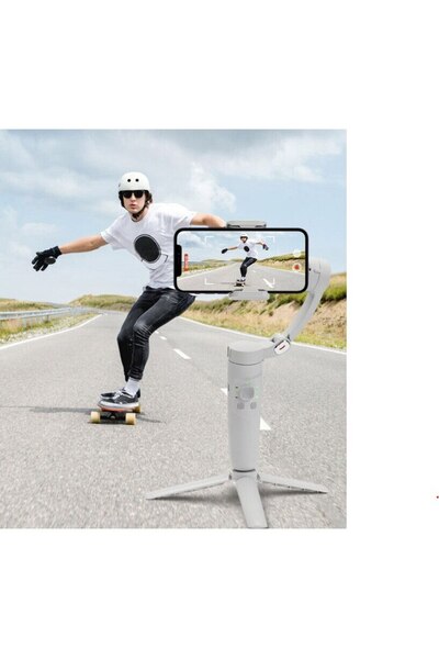 Joynix Portable Smartphone Stabilizer, 3-Axis Gimbal with Magnetic Light