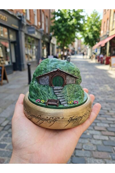 eselya Yüzüklerin Efendisi Hobbit Ev Mini Figür -Figür Hediye - Hobbiton Heyk...