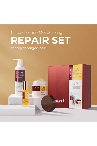Karseell Collagen Premium Gift Set – Mask, Revitalizing Shampoo & Argan Oil