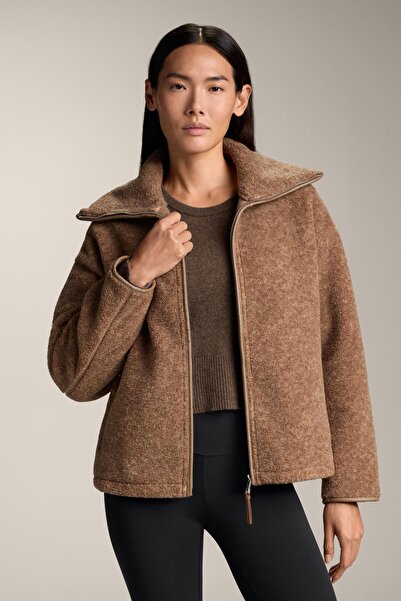 Oysho Boxy faux-shearling jacket
