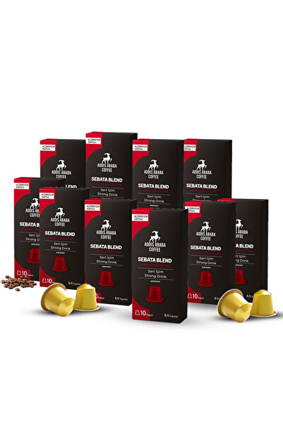 Addis Ababa Coffee Sebata Blend Kapsül Kahve 100'lü ( Nespresso İle Uyumlu Alüminyum Kapsül Kahve )