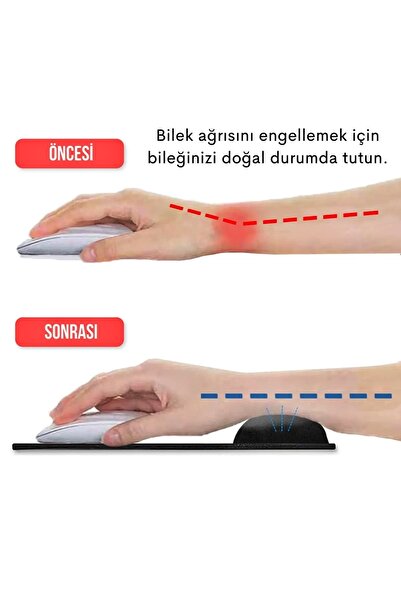 Boldy Wrist Support Mousepad - Non-Slip Mouse Pad - Mouse Pad - Oval Cut Mouse Mat - Oval Cut Mousepad