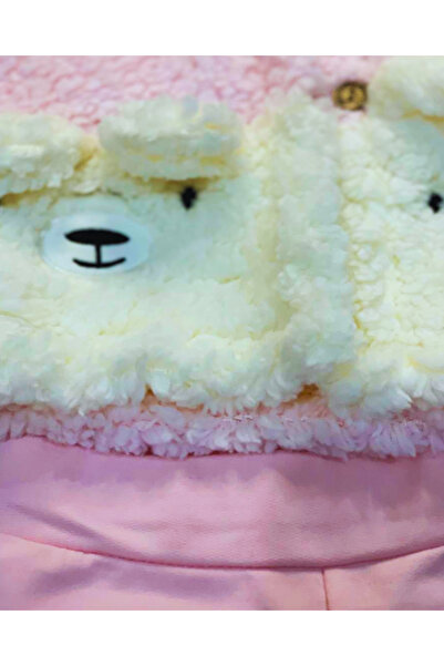 YusGos Plush Coat Baby Girl/Boy Suit Pink 9 - 12 Months