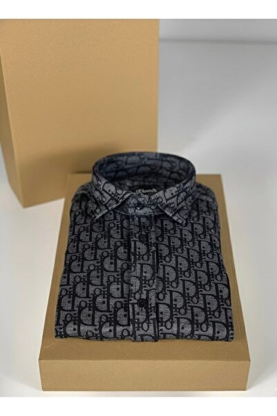 YusGos Men's Regular Fit Cotton High Quality Winter Lumberjack Shirt Gray m