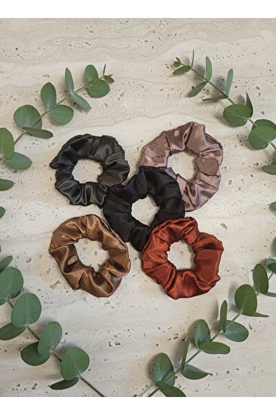 Toka Delisi Rahat Ve Şık Scrunchie Saten Simit Toka