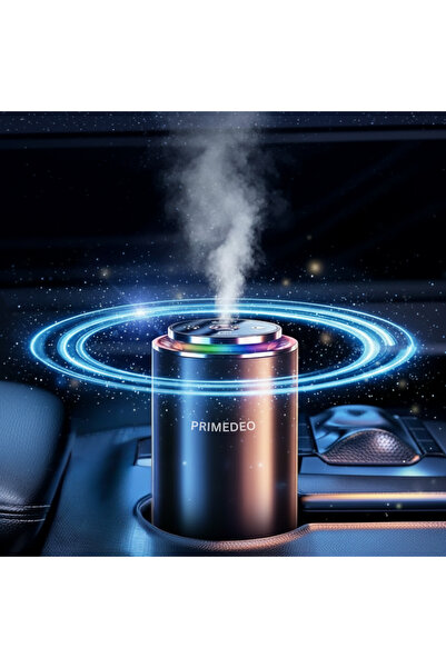 PRIMEDEO Professional Car Air Freshener Diffuser - Ambient lights, fragrance included