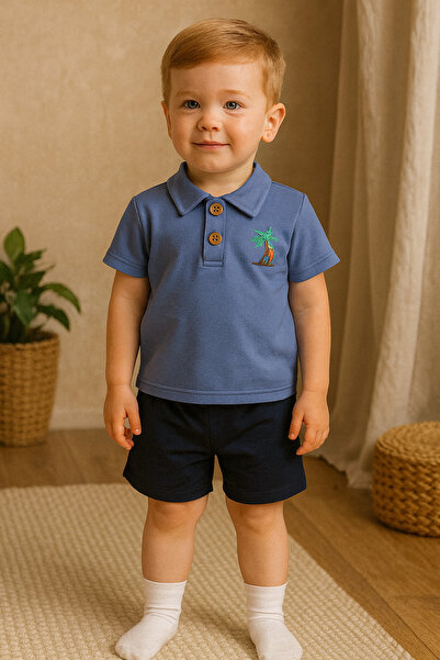 GMG Baby Palm Shorts T-Shirt 2 Piece Set