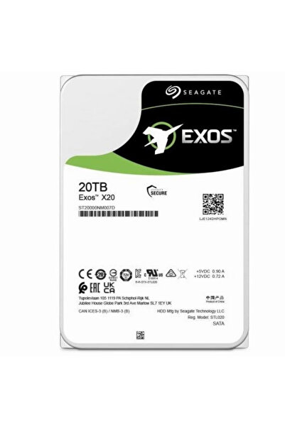 Seagate Pevný disk 3,5", Exos X20, 20 TB, SATA, 7200 ot./min