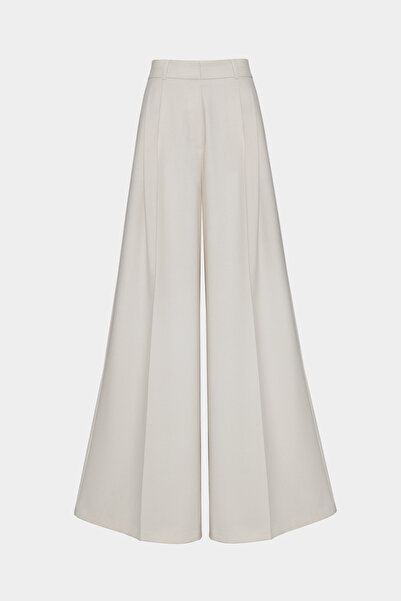 Açelya Okcu Преміум BALLARD Середня талія Широкі штани Ткані штани