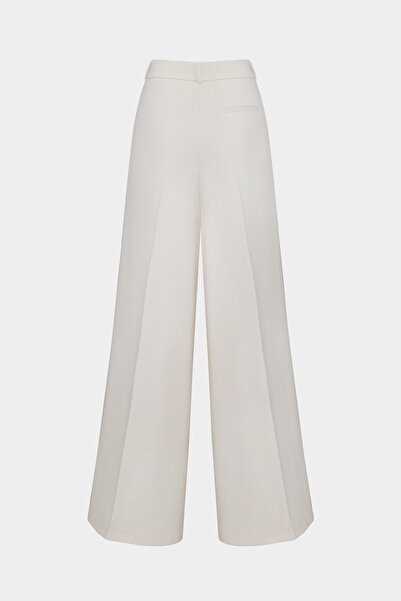 Açelya Okcu Premium Ballard Mid-Waist Wide-Leg Woven Pants