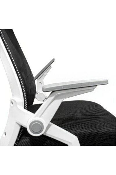 ROHS Adjustable Office or Gaming Chair Ergonomic black with white 2D