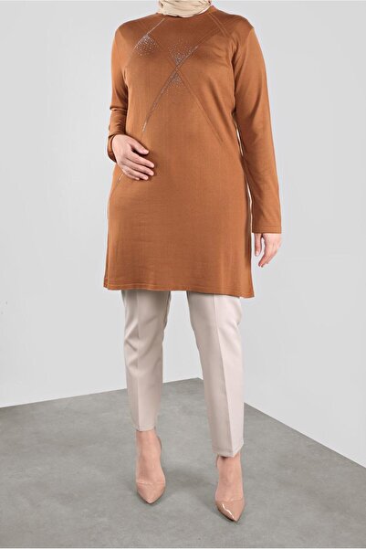 Alvina Stone Printed Knitting Tunic 20113