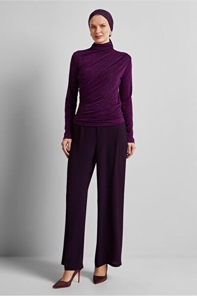 Alvina Drape Detail Bluz 45680