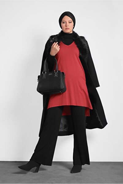 Alvina V-Neck Knitting Sueveter 40071